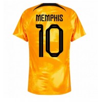 Echipament fotbal Olanda Memphis Depay #10 Tricou Acasa Mondial 2022 maneca scurta